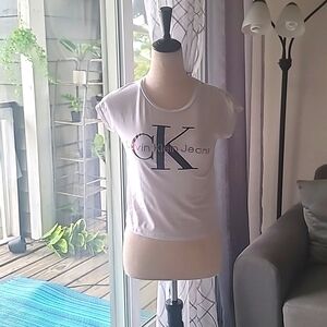Calvin Klein jeans kids white shirt lize 12/14